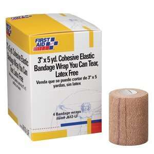  3 in. x5 yd. cohesive elastic bandage  latex free  wrap 