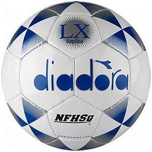  Diadora LX R NFHS Match Ball White/Blue/4 Sports 
