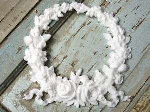 Shabby n Chic Rose wreath* Cottage Furniture Appliques  