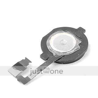 Home Button Flex Cable + Black Key Cap 2in1 f. iPhone 4  