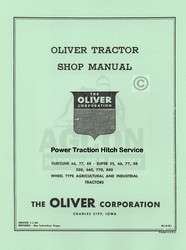 Oliver 550 660 770 Power Traction Hitch Service Manual  