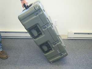   Wheeled Single Lid Hard Shipping Case Military Medical Chest B  
