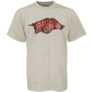  NCAA Arkansas Razorbacks Stone Big Logo T shirt Sports 