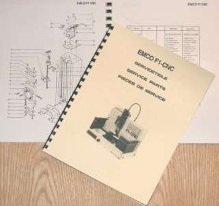 EMCO F1 CNC Milling Machine Parts Manual  