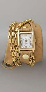 La Mer Collections Disco Chain Wrap Watch  