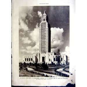 Baton Rouge Louisiane Nain Artist French Print 1934