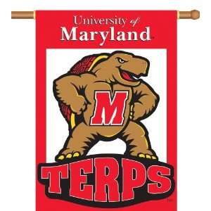 96046   Maryland Terrapins 2 Sided 28 X 40 Banner W/ Pole Sleeve 