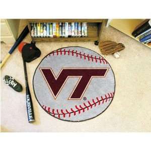  Virginia Tech Hokies NCAA Baseball Round Floor Mat (29 