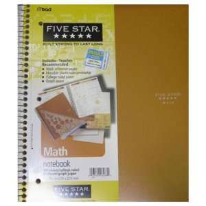  Mead Five Star MATH Notebook 150 Sheets Case Pack 6 