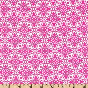  45 Wide Luna Mosiac Hot Pink Fabric By The Yard Arts 