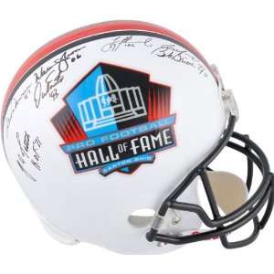  Hall of Fame Autographed Helmet  Details 7 Signatures 
