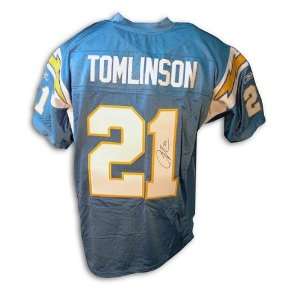 LaDainian Tomlinson Hand Signed Charger Blue Jersey