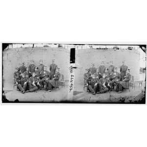  James River,Virginia. Group of officers on deck of the 