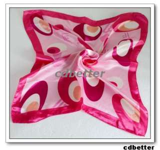 Women Color Satin Square Scarf Bandana Handkerchief 20  