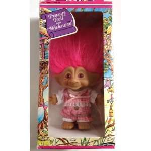  Treasure Troll with Pink Wishstone & Pink Gingham Outfit 