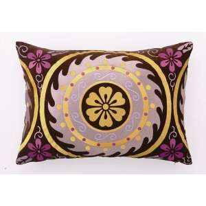  Yellow Way  Sunrise Embroidered Pillow
