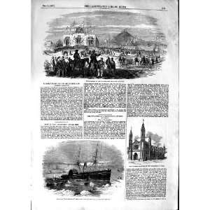  1853 Geelong Melbourne Railway Ship Humboldt Church