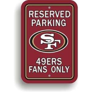  NFL San Francisco 49ers Plastic Parking Signs   Set of 2 