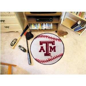  Texas A&M Aggies NCAA Baseball Round Floor Mat (29 