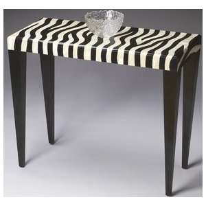  Butler Black Tapered Legs Console Table