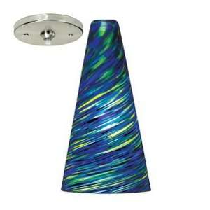   Taza Mini Low Volt Blown Glass Cone Pendant, 1 Light, 50 Watts Halogen