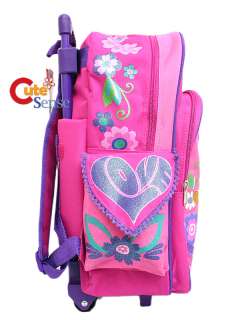 Scooby Doo School Roller Backpack   Pink 16 Large Rolling Bag  