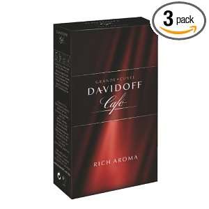 Davidoff Cafe Rich Aroma Ground Coffee, 8.8 Ounce Packages (Pack of 3 