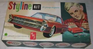 Original AMT 1/25 1961 Ford Galaxie Plastic Model Kit #S121, built 