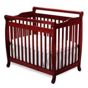  Emily Convertible Mini Crib in Cherry Baby