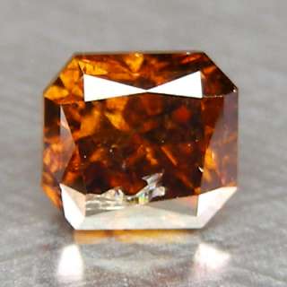 55cts Radiant Red Cognac Natural Loose Diamond  