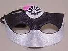 Black Silver Glitter Carnival Carnivale Costume Mask Ma
