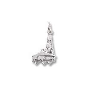  Sanibel Lighthouse, Fl Charm in Sterling Silver Jewelry