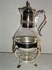 Glass coffee carafe tea server pitcher warmer heat proof corning glass