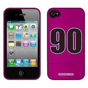  Number 90 on Verizon iPhone 4 Case by Coveroo  Players 