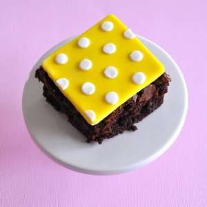  NEW Lotsa Dots Fondant Brownie Topper  Qty 6