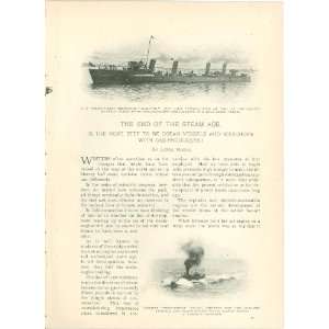  1904 Gas Powered Ocean Vessels & Battleships Boats Ships 