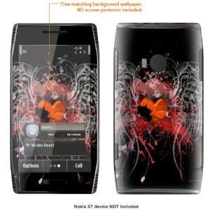   Decal Skin STICKER for Nokia X7 case cover X7 390 Electronics