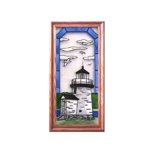  Mystic Seaport, CT LIGHTHOUSE Suncatcher Window 11x22 