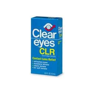  Clear Eyes Drops Contact Lens Size .5 OZ Health 