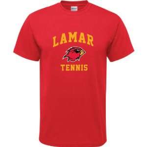  Lamar Cardinals Red Youth Tennis Arch T Shirt Sports 