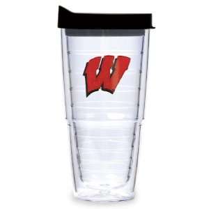  Wisconsin Badgers Tervis Tumbler 24 oz Cup with Lid 