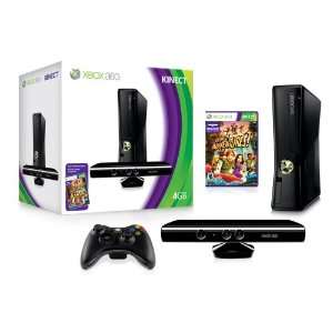  Xbox 360 S 4GB Game Console with Kinect Sensor and Kinect 