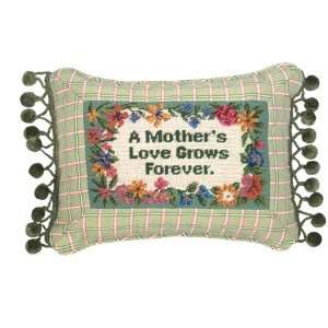 123 Creations C247.9x12 inch A Mothers Love Grows Petit Point Pillow 