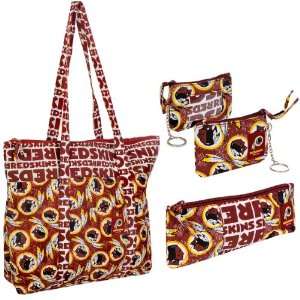   Beans Washington Redskins Fabric Bag 3 Piece Set