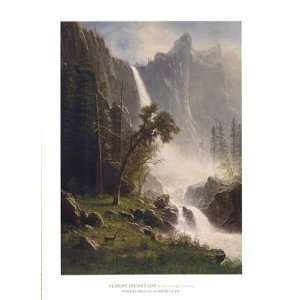 Bridal Veil Falls, Yosemite by Albert Bierstadt 26x36  