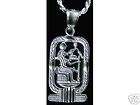 Anubis Egyptian Silver Pendant Ankh Egypt Charm Jewelry