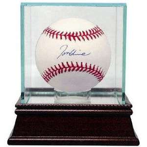   Baseball   Official Major League w Glass Case   Autographed Baseballs