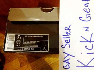 Nike Air Jordan 8 Retro VIII PLAYOFFS W/Box & Retro Card Sz 7M/7Y OGs 