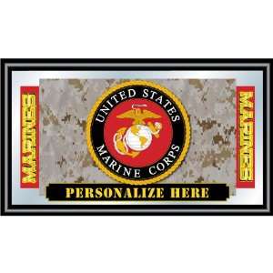 Personalized United States Marine Corp Logo Framed Mirror 