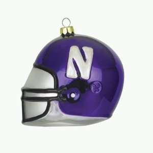  Northwestern Wildcats 3 Collegiate Glass Football Helmet 